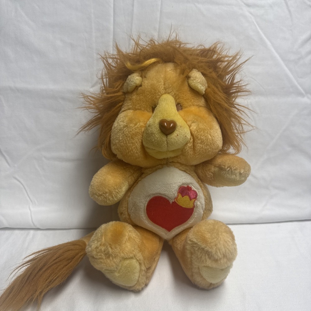 Kenner Vintage 1984 Brave Heart Lion Care Bear Cousins Plush Collectible 13"